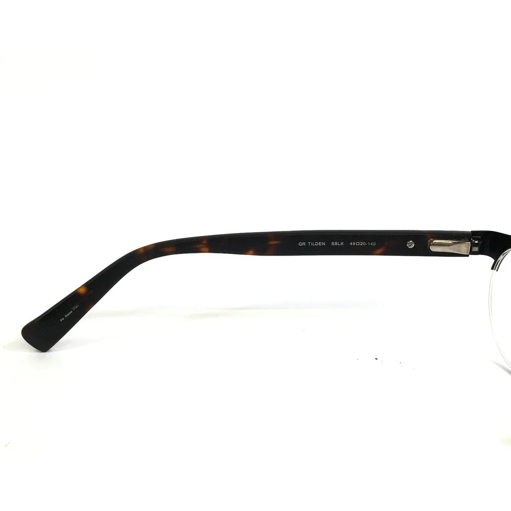 GANT Rugger Eyeglasses Frames GR TILDEN SBLK Satin Black Half Rim 49-20-140